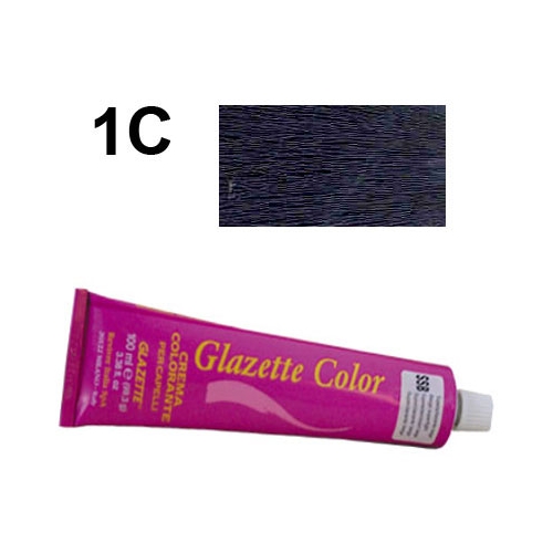 GLAZETTE Color 1C farba do wł.100ml niebieska czerń